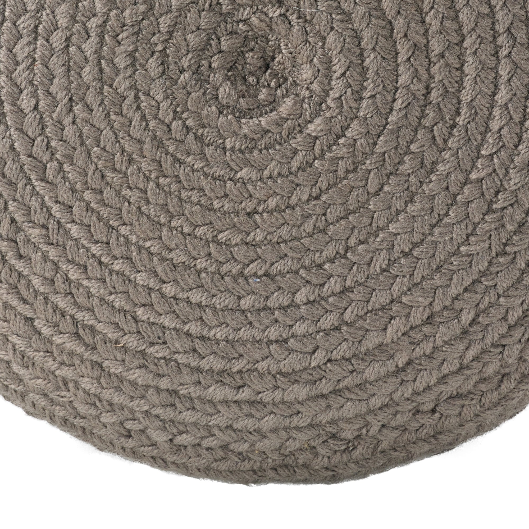 Jaipur Living Saba Solar Round Indoor/Outdoor Polyester Pouf Ottoman/Foot Stool - 18X18X12