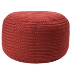 Jaipur Living Saba Solar Round Indoor/Outdoor Polyester Pouf Ottoman/Foot Stool - 18X18X12
