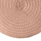 Jaipur Living Saba Solar Round Indoor/Outdoor Polyester Pouf Ottoman/Foot Stool - 18X18X12