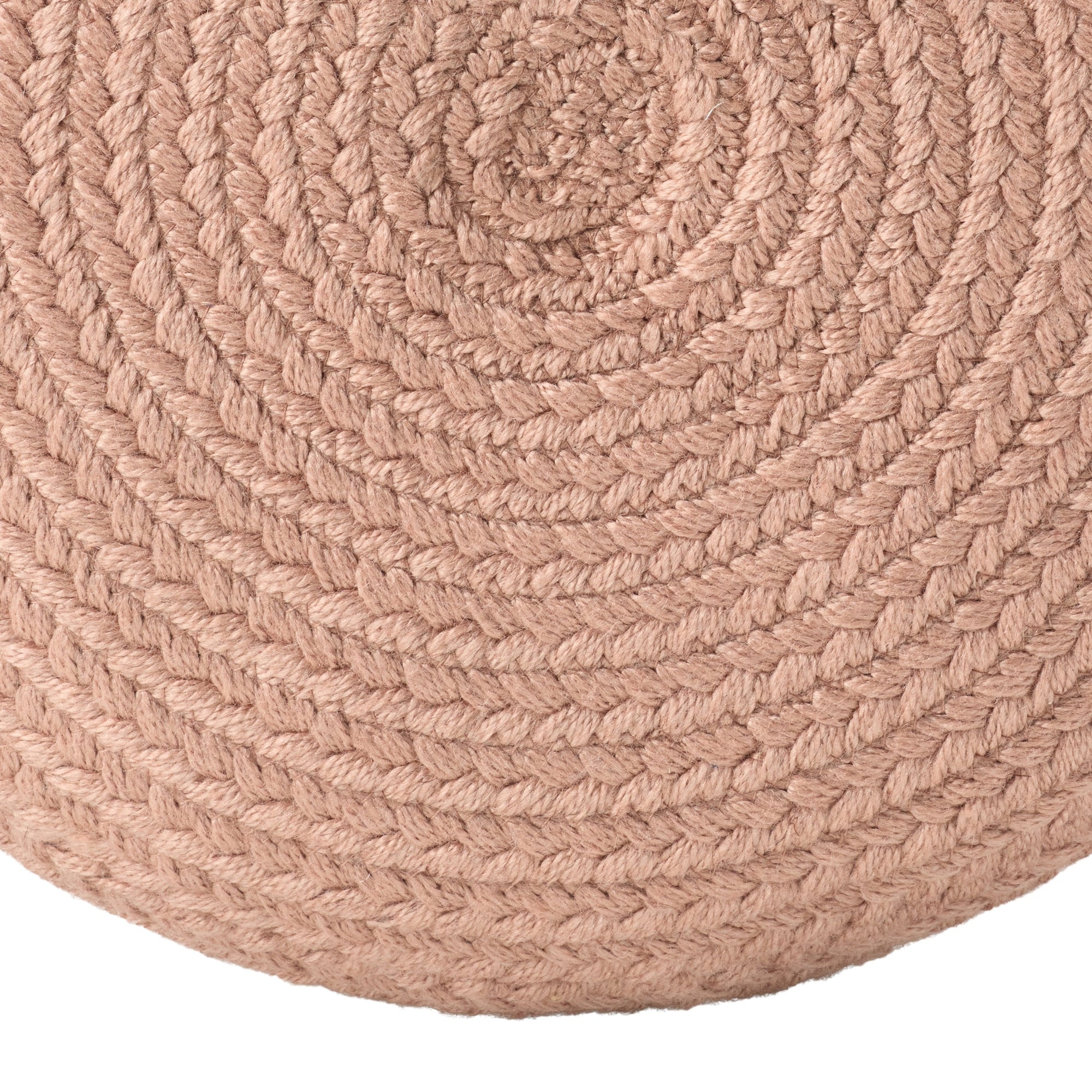 Jaipur Living Saba Solar Round Indoor/Outdoor Polyester Pouf Ottoman/Foot Stool - 18X18X12