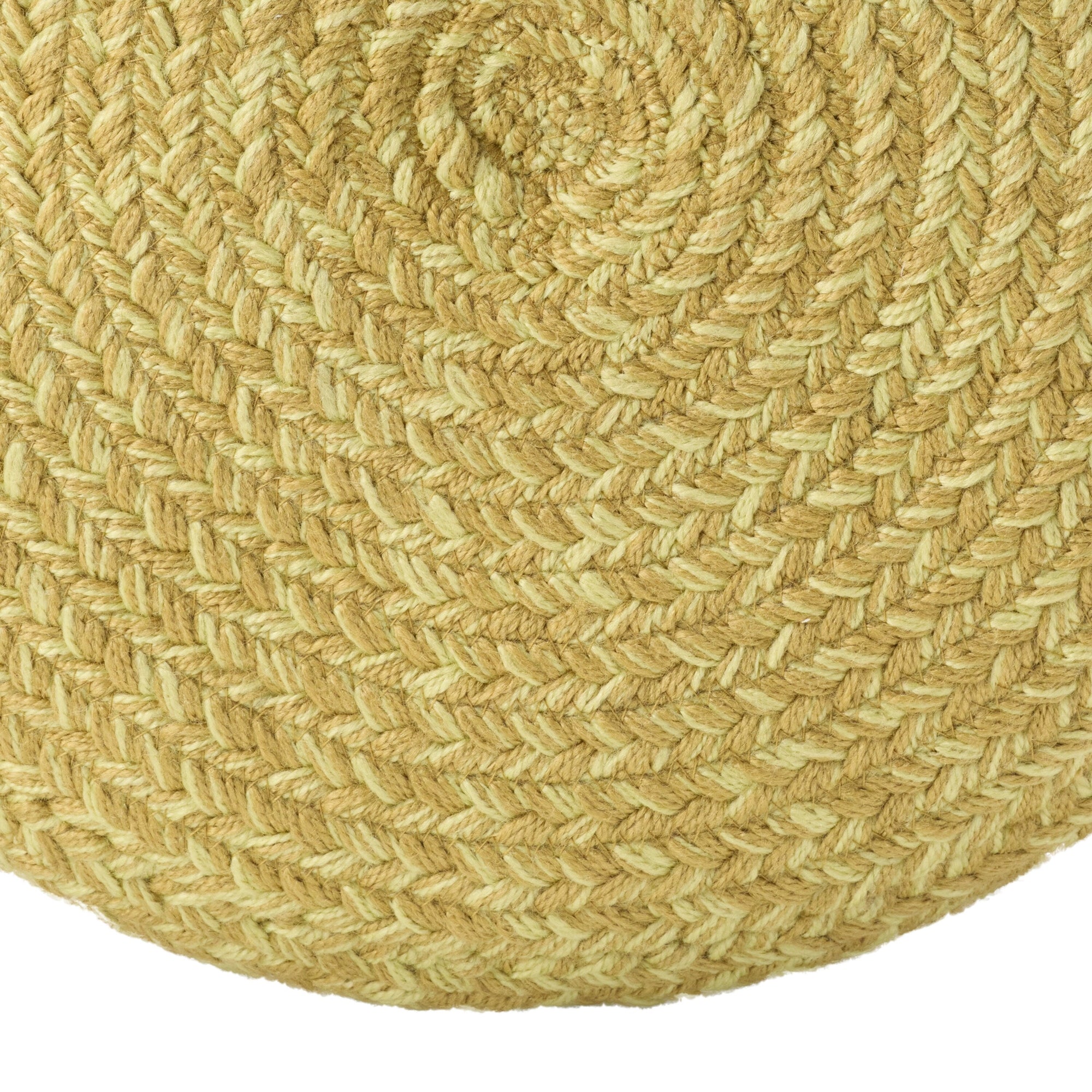 Jaipur Living Saba Solar Round Indoor/Outdoor Polyester Pouf Ottoman/Foot Stool - 18X18X12