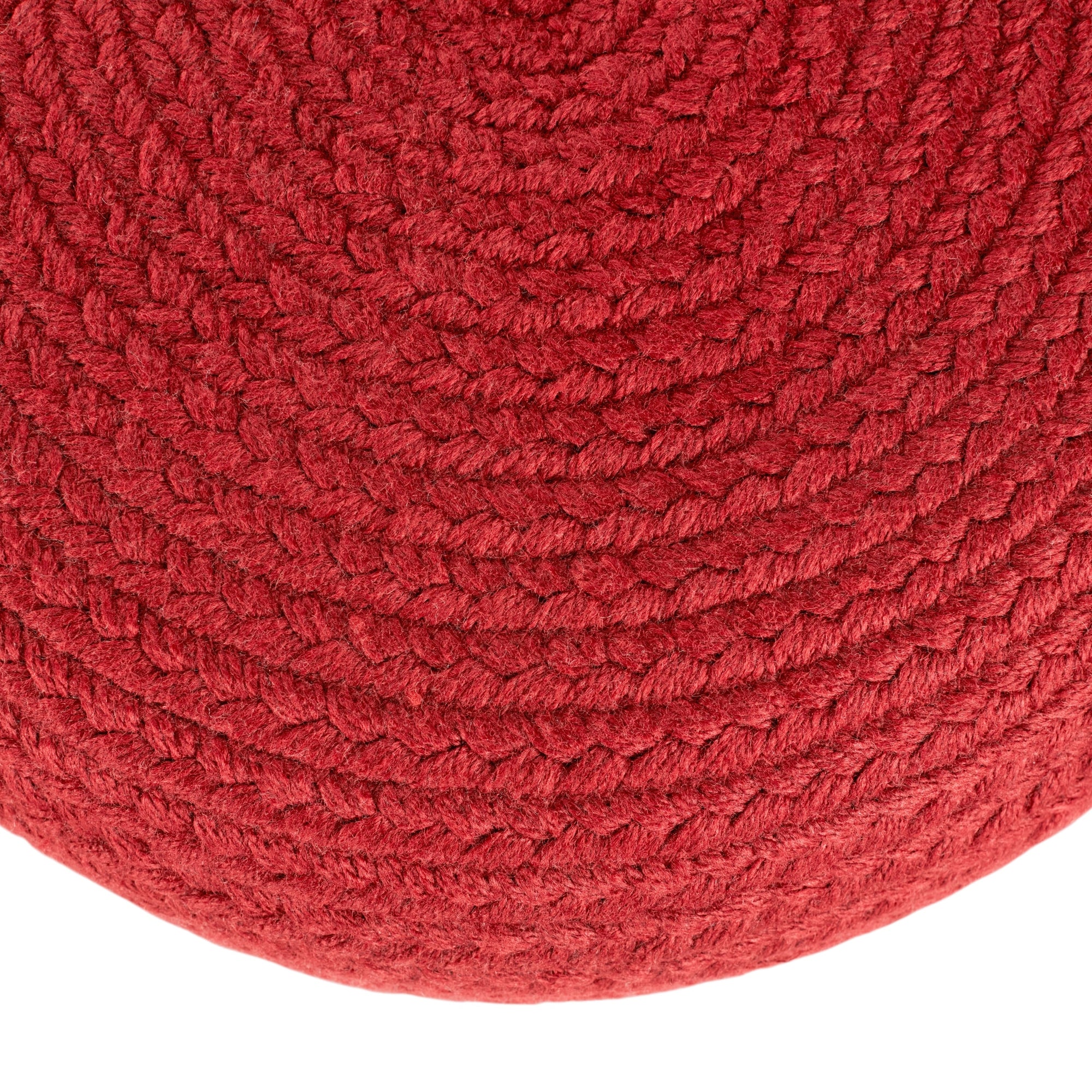 Jaipur Living Saba Solar Round Indoor/Outdoor Polyester Pouf Ottoman/Foot Stool - 18X18X12