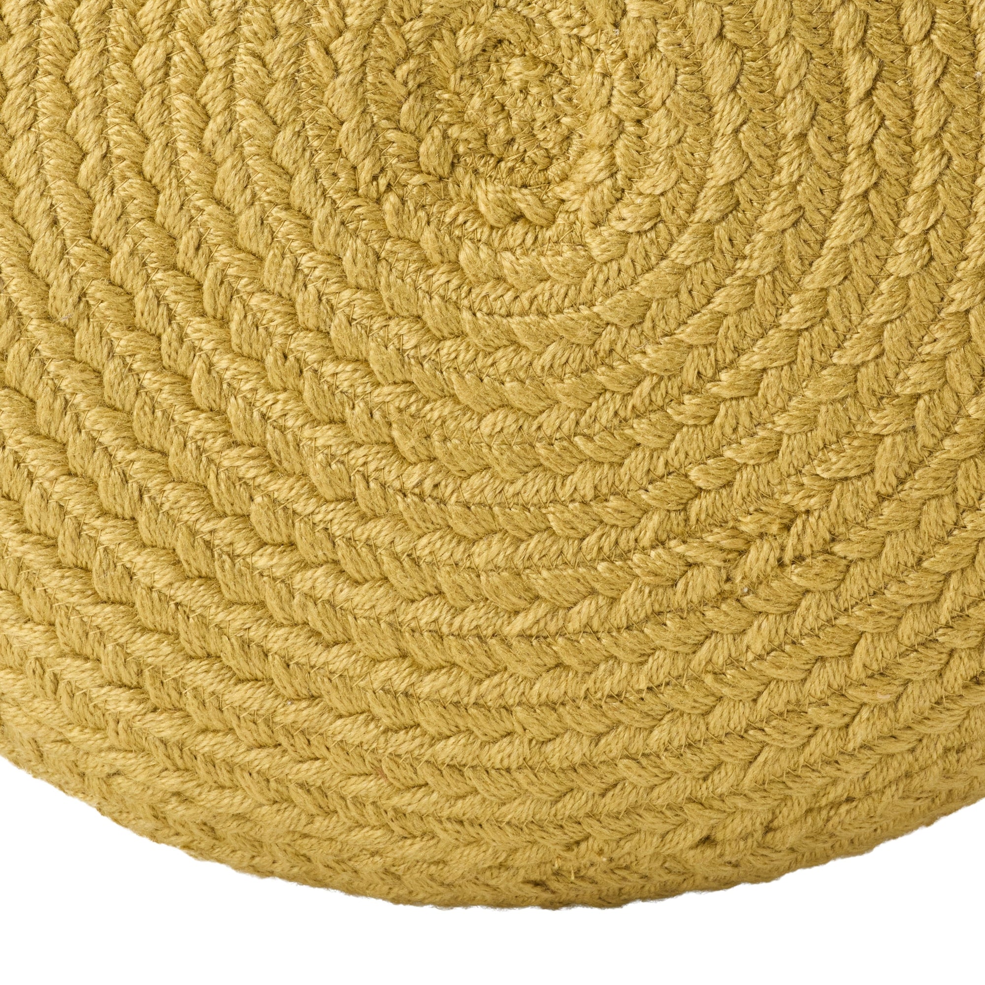 Jaipur Living Saba Solar Round Indoor/Outdoor Polyester Pouf Ottoman/Foot Stool - 18X18X12
