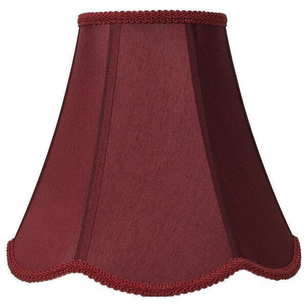Abat-jour cloche festonné, 6 en haut, 12 en bas, 10 en haut