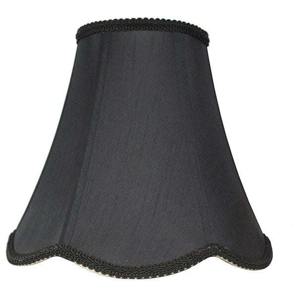 Abat-jour cloche festonné, 6 en haut, 12 en bas, 10 en haut