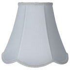 Abat-jour cloche festonné, 6 en haut, 12 en bas, 10 en haut