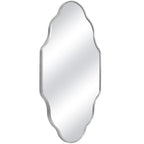 Miroir mural irrégulier festonné avec cadre en alliage d'aluminium