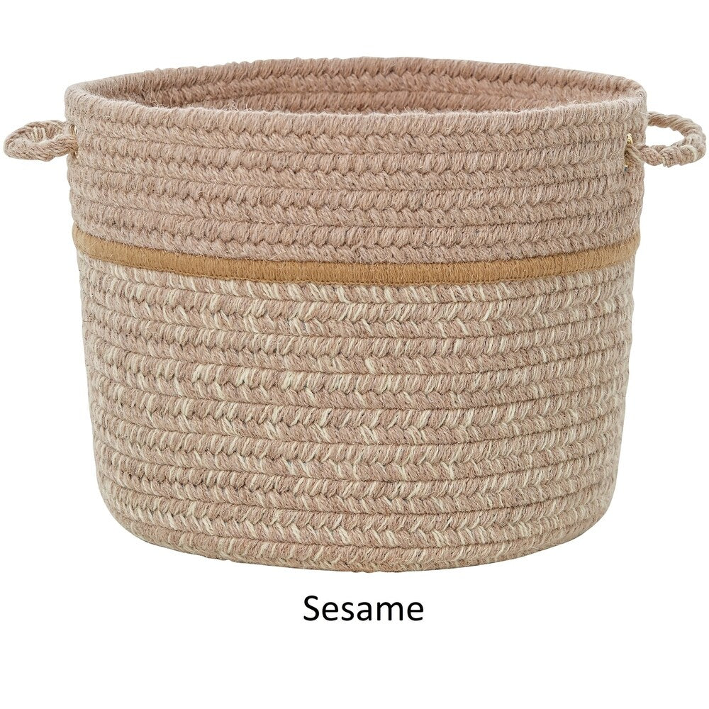 Panier de rangement en laine mélangée Seaport