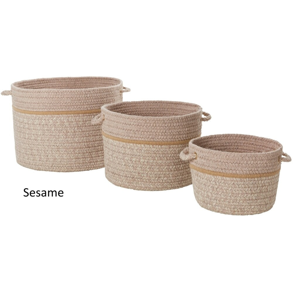 Panier de rangement en laine mélangée Seaport