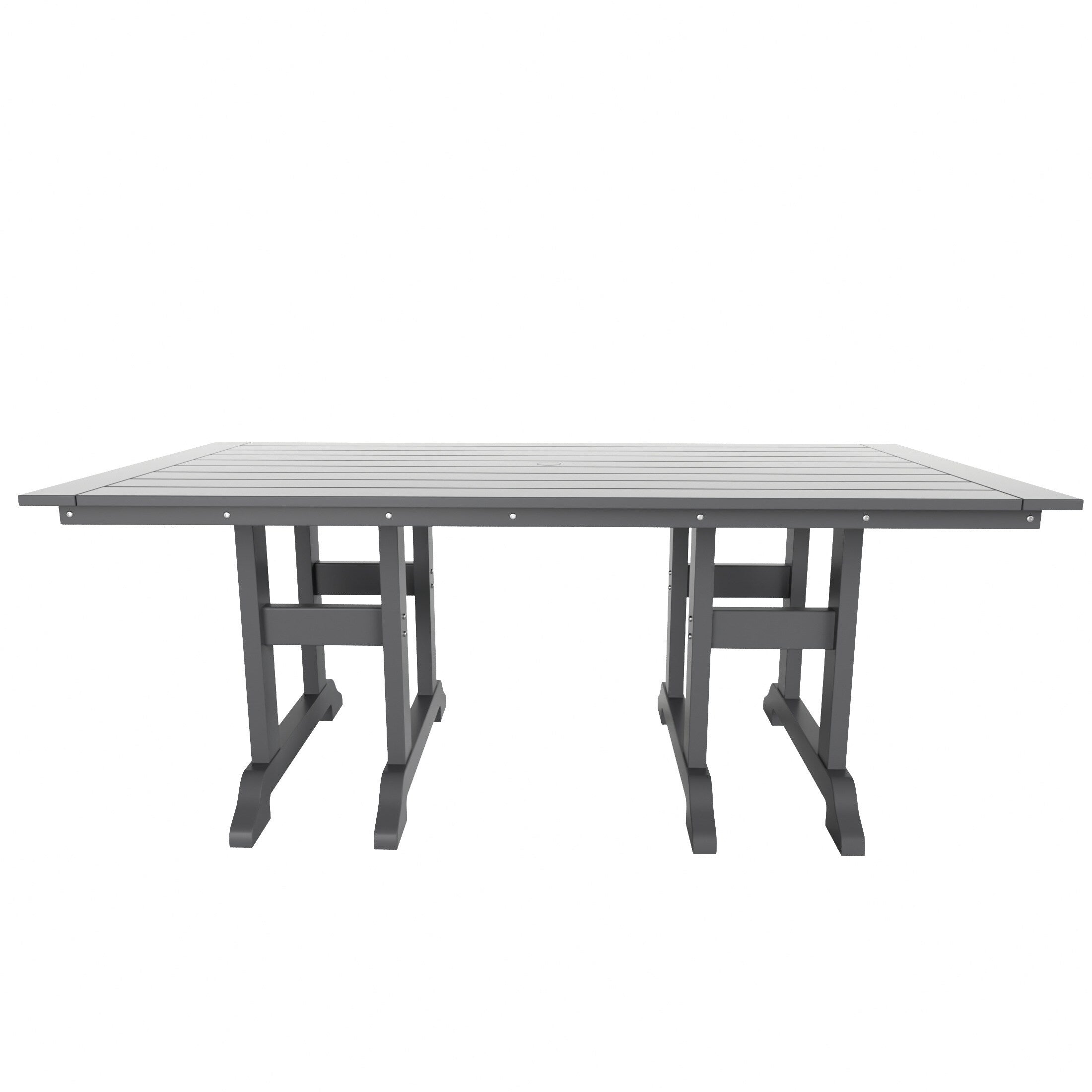 Ensemble de salle à manger d'extérieur Polytrends Altura 6 pièces, rectangulaire, écologique, toutes saisons, avec banc