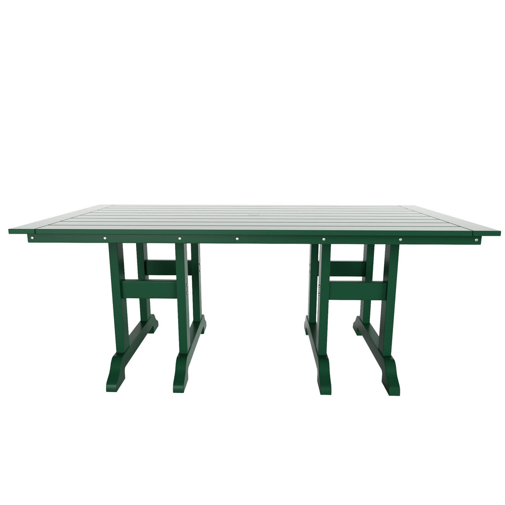 Ensemble de salle à manger d'extérieur Polytrends Altura 6 pièces, rectangulaire, écologique, toutes saisons, avec banc
