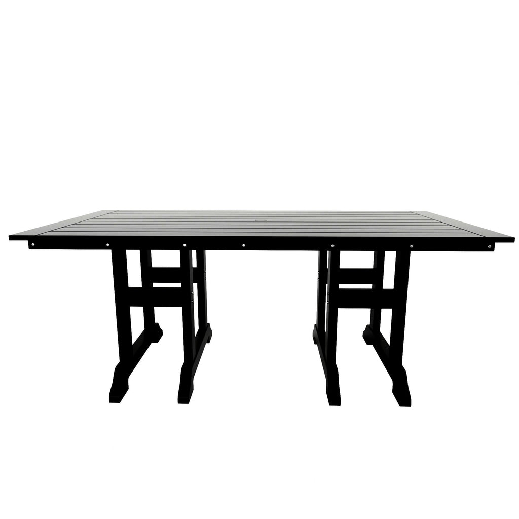 Ensemble de salle à manger d'extérieur Polytrends Altura 6 pièces, rectangulaire, écologique, toutes saisons, avec banc