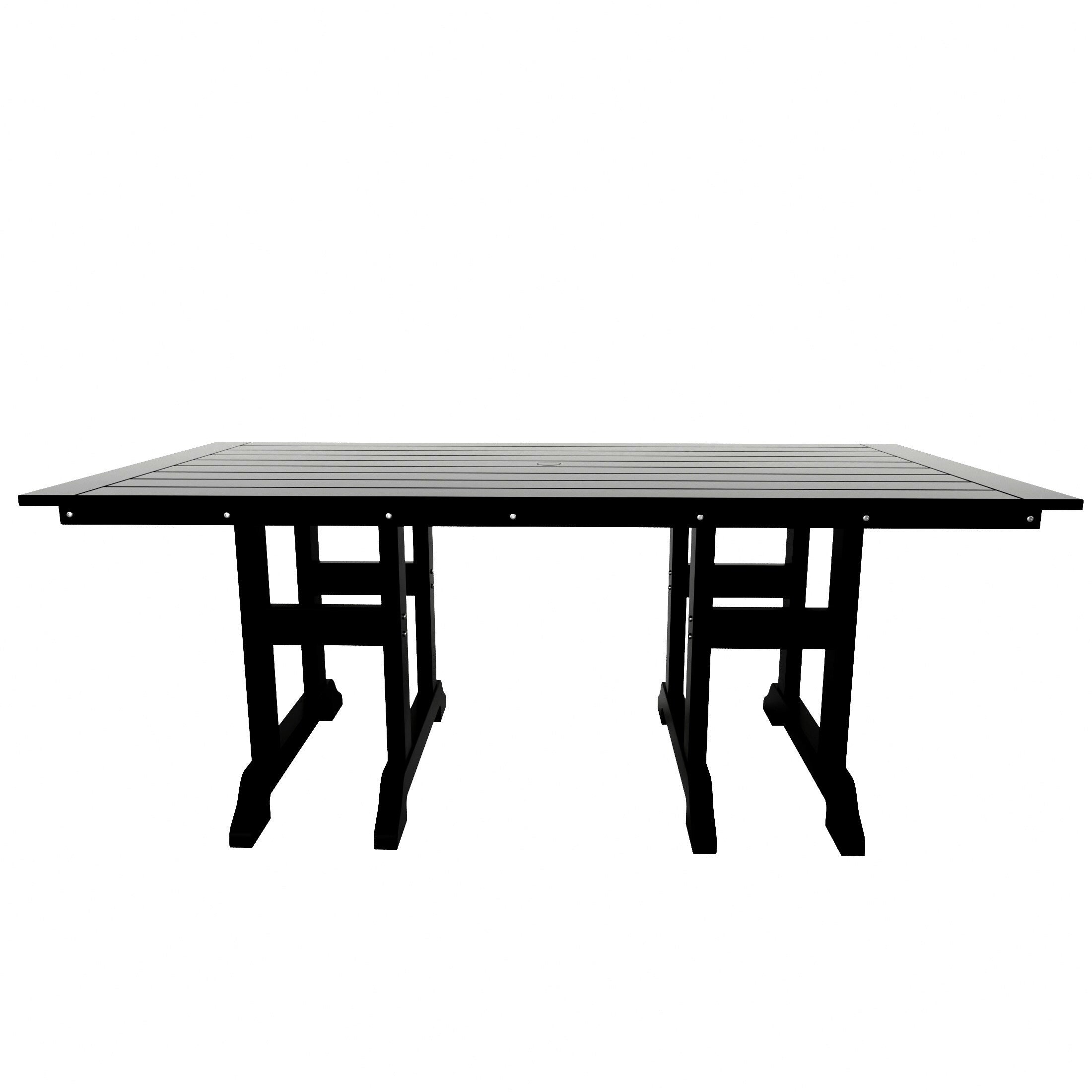 Ensemble de salle à manger d'extérieur Polytrends Altura 6 pièces, rectangulaire, écologique, toutes saisons, avec banc