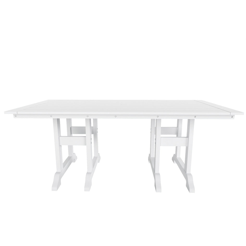 Ensemble de salle à manger d'extérieur Polytrends Altura 6 pièces, rectangulaire, écologique, toutes saisons, avec banc