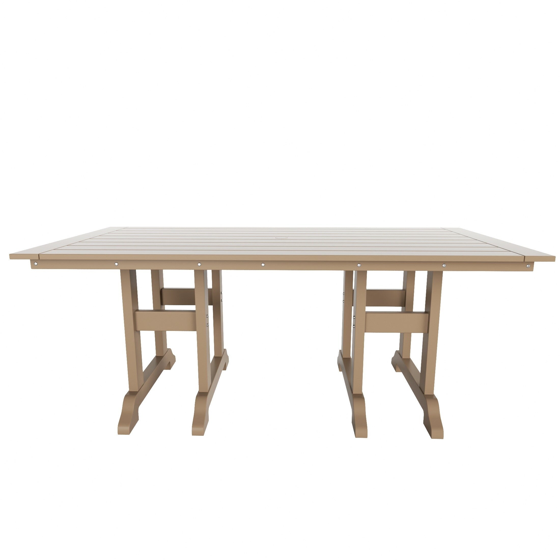 Ensemble de salle à manger d'extérieur Polytrends Altura 6 pièces, rectangulaire, écologique, toutes saisons, avec banc