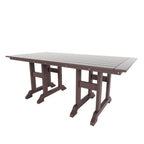 Ensemble de salle à manger d'extérieur Polytrends Altura 6 pièces, rectangulaire, écologique, toutes saisons, avec banc