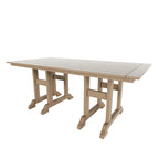Ensemble de salle à manger d'extérieur Polytrends Altura 6 pièces, rectangulaire, écologique, toutes saisons, avec banc