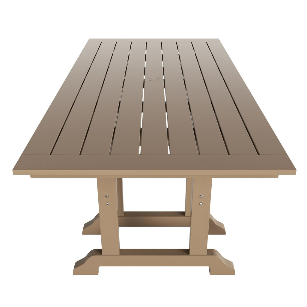 Ensemble de salle à manger d'extérieur Polytrends Altura 7 pièces, écologique, toutes saisons, avec fauteuils