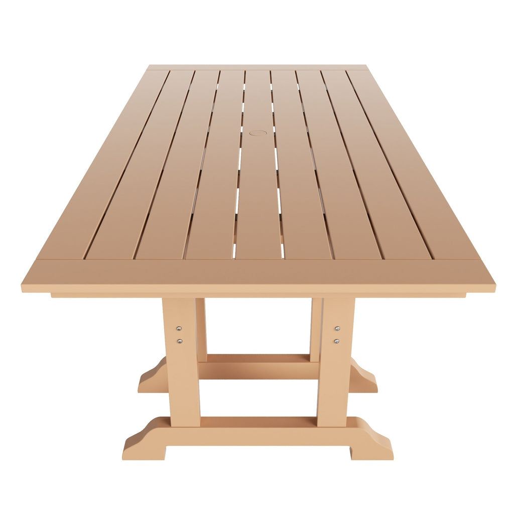 Ensemble de salle à manger d'extérieur Polytrends Altura 7 pièces, écologique, toutes saisons, avec fauteuils