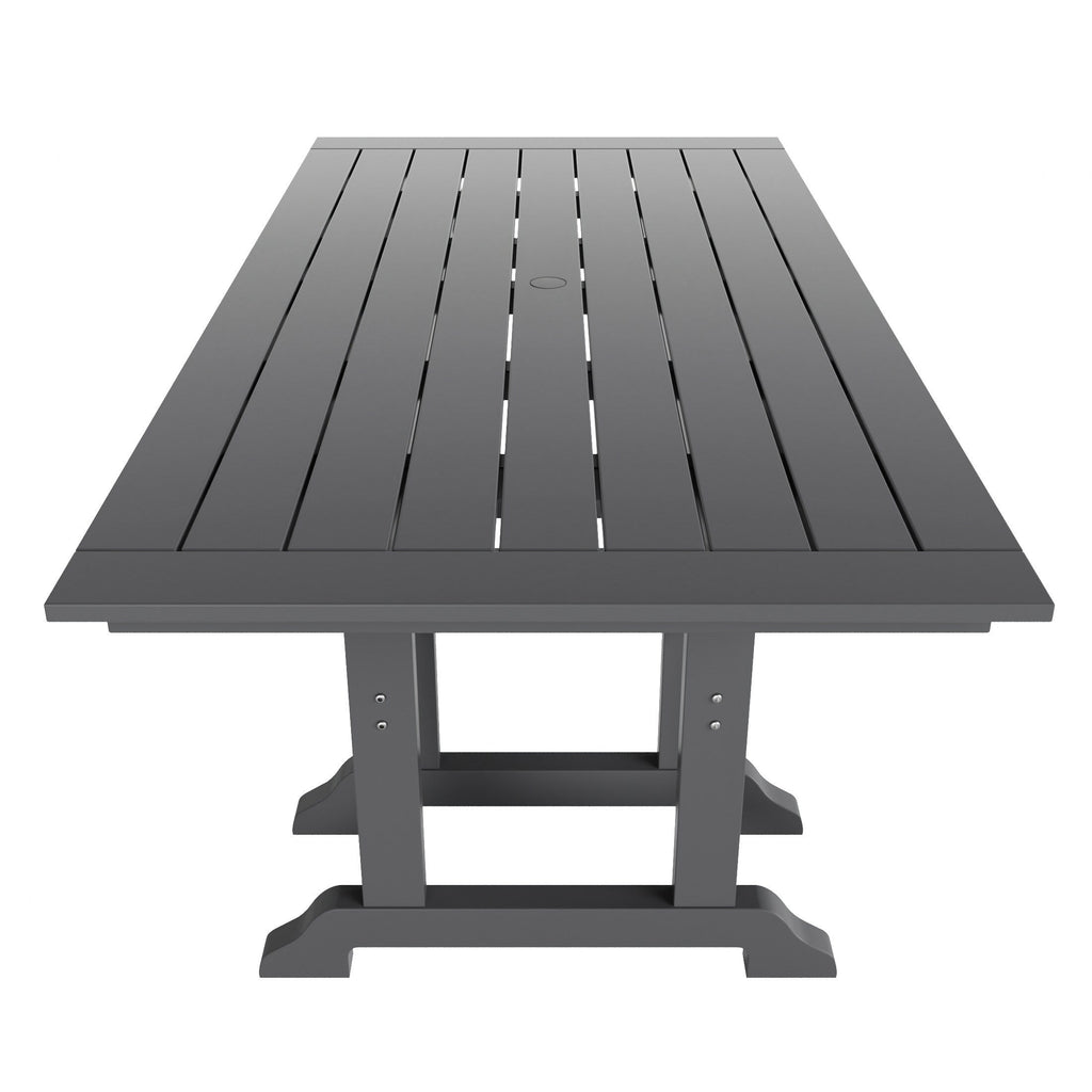 Ensemble de salle à manger d'extérieur Polytrends Altura 7 pièces, écologique, toutes saisons, avec fauteuils