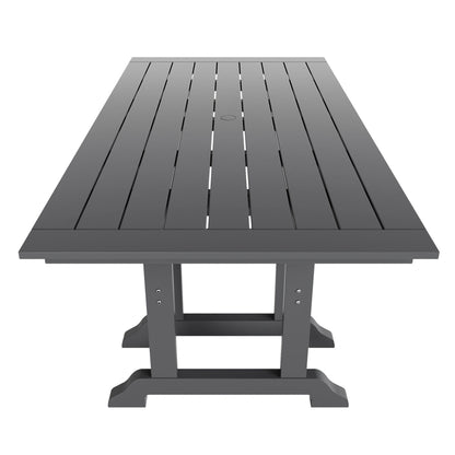 Ensemble de salle à manger d'extérieur Polytrends Altura 7 pièces, écologique, toutes saisons, avec fauteuils
