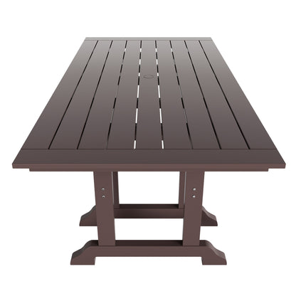 Ensemble de salle à manger d'extérieur Polytrends Altura 7 pièces, écologique, toutes saisons, avec fauteuils