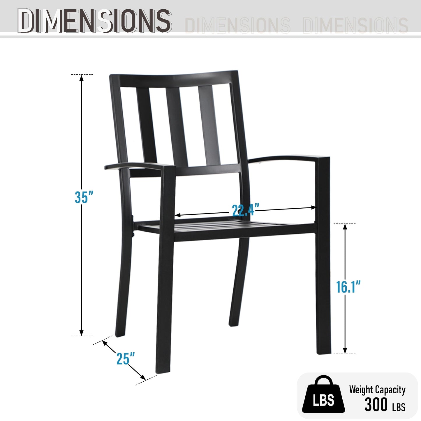 Ensemble de salle à manger d'extérieur MAISON ARTS, 6/8 chaises empilables en métal et 1 table rectangulaire extensible