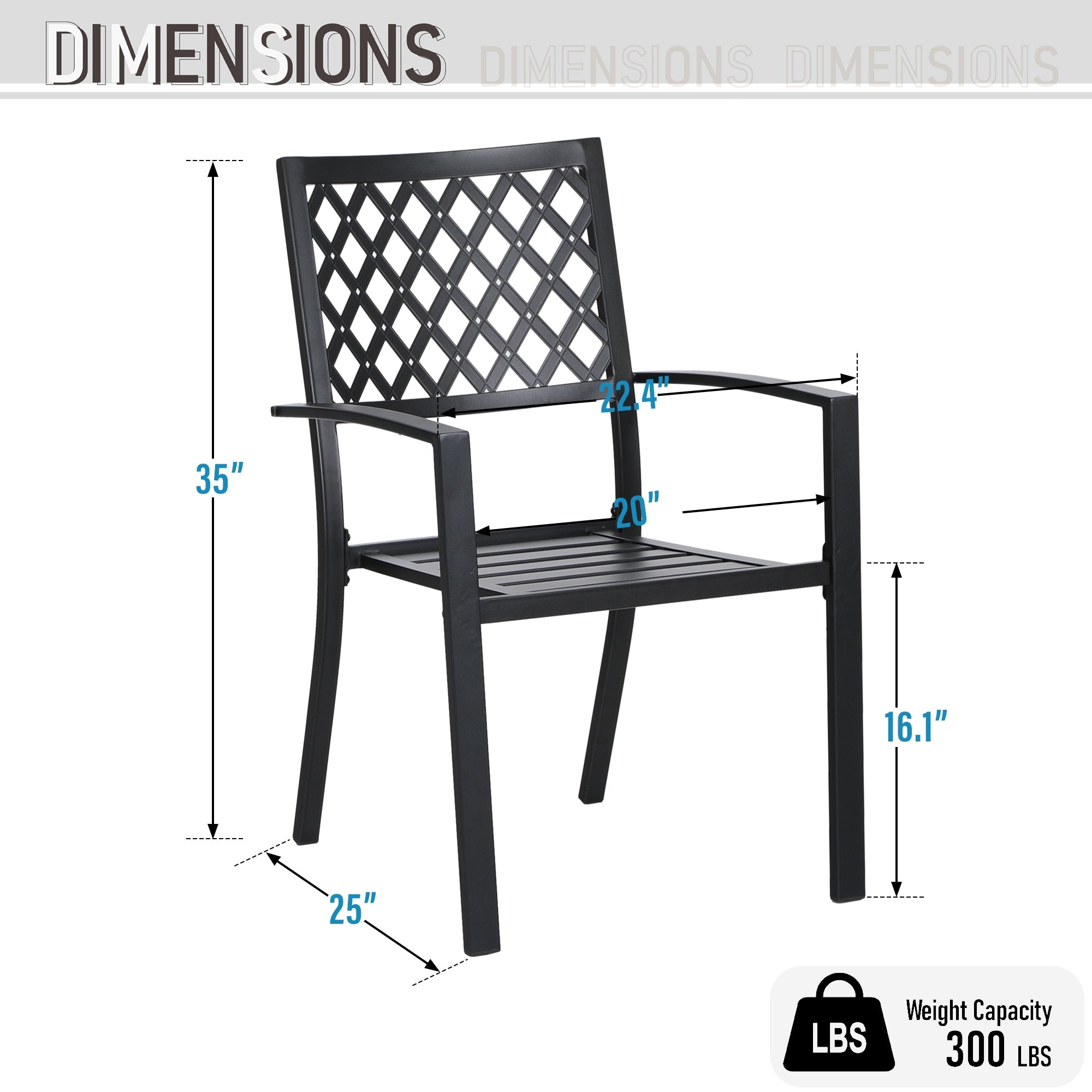 MAISON ARTS Ensemble de salle à manger d'extérieur pour 6/8 personnes, 6/8 chaises empilables en métal, 1 table rectangulaire extensible