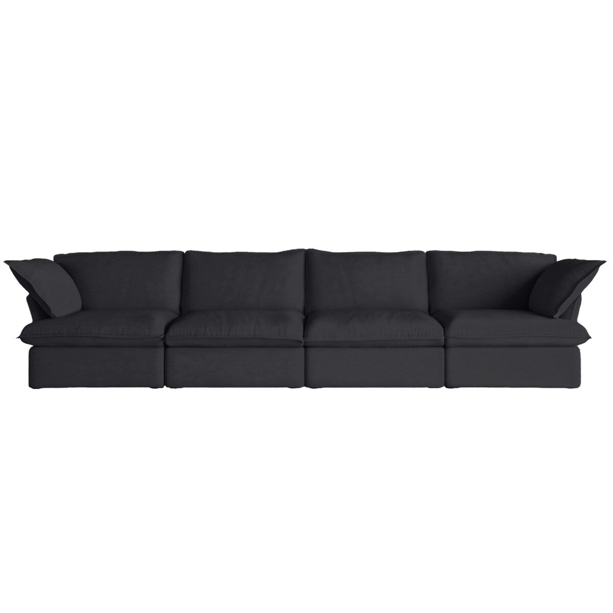 Canapés sectionnels pour salon, canapé sectionnel modulaire 4 places, housses de coussin amovibles