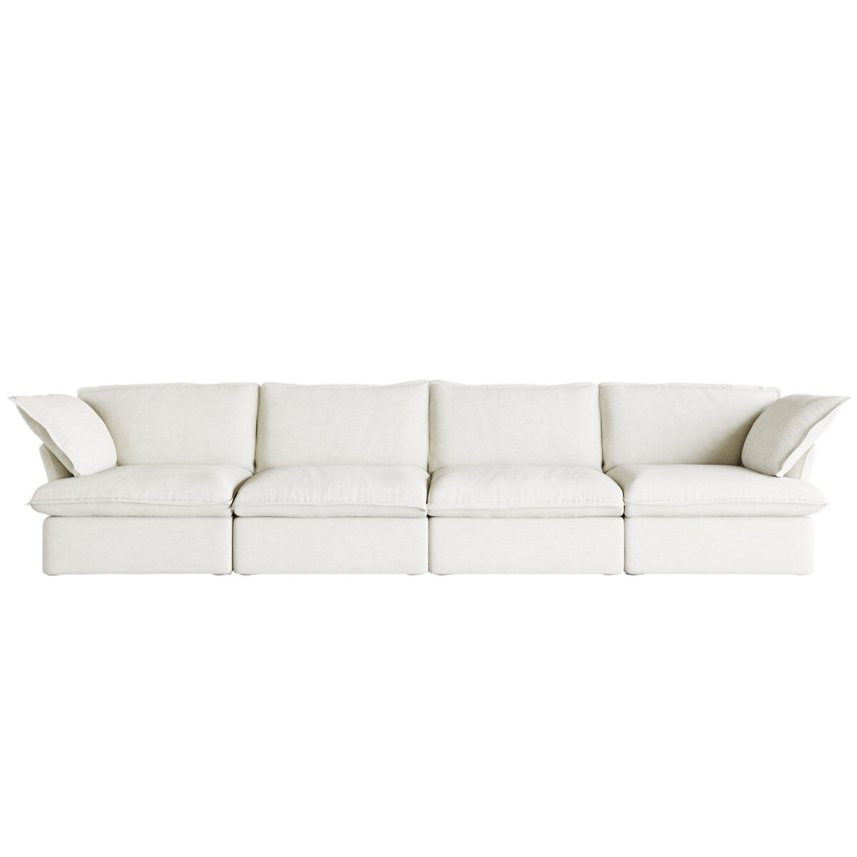 Canapés sectionnels pour salon, canapé sectionnel modulaire 4 places, housses de coussin amovibles