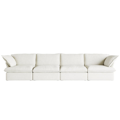 Canapés sectionnels pour salon, canapé sectionnel modulaire 4 places, housses de coussin amovibles