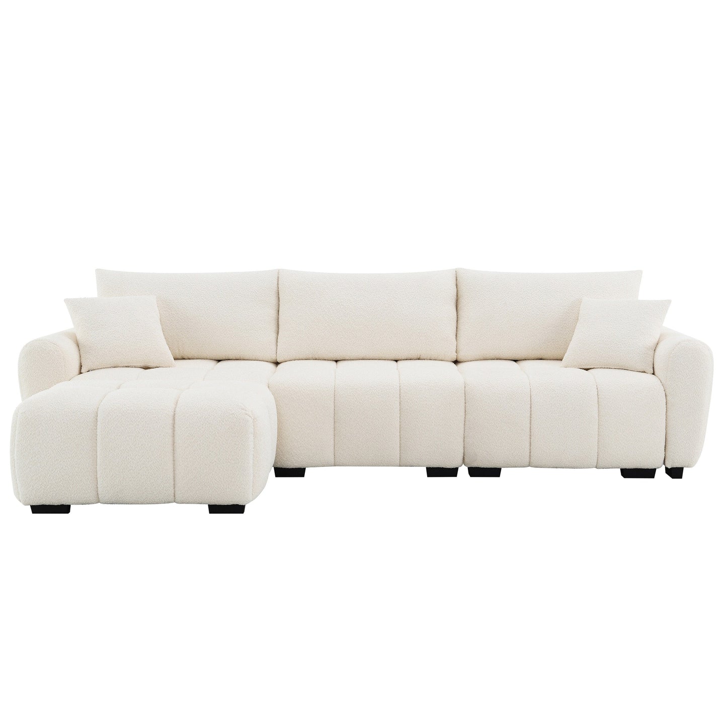Canapé sectionnel ottoman mobile, mousse haute densité, combinaison libre
