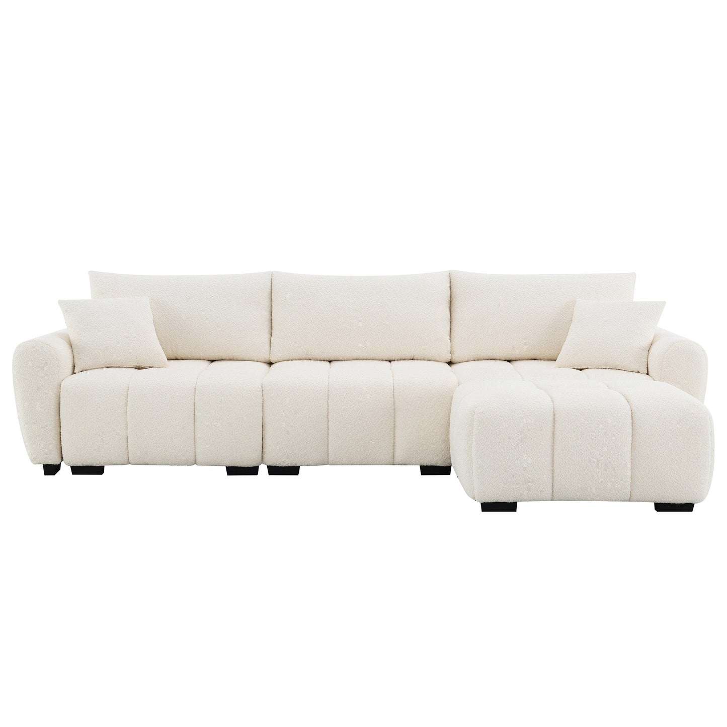 Canapé sectionnel ottoman mobile, mousse haute densité, combinaison libre