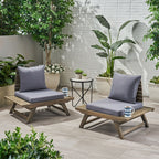 Chaises d'extérieur en bois d'acacia Sedona (lot de 2) par Christopher Knight Home