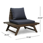 Chaises d'extérieur en bois d'acacia Sedona (lot de 2) par Christopher Knight Home
