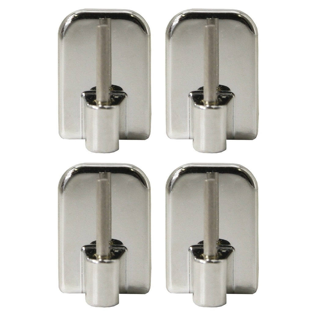 Lot de 4 crochets auto-adhésifs pour rideaux de cuisine - n/a