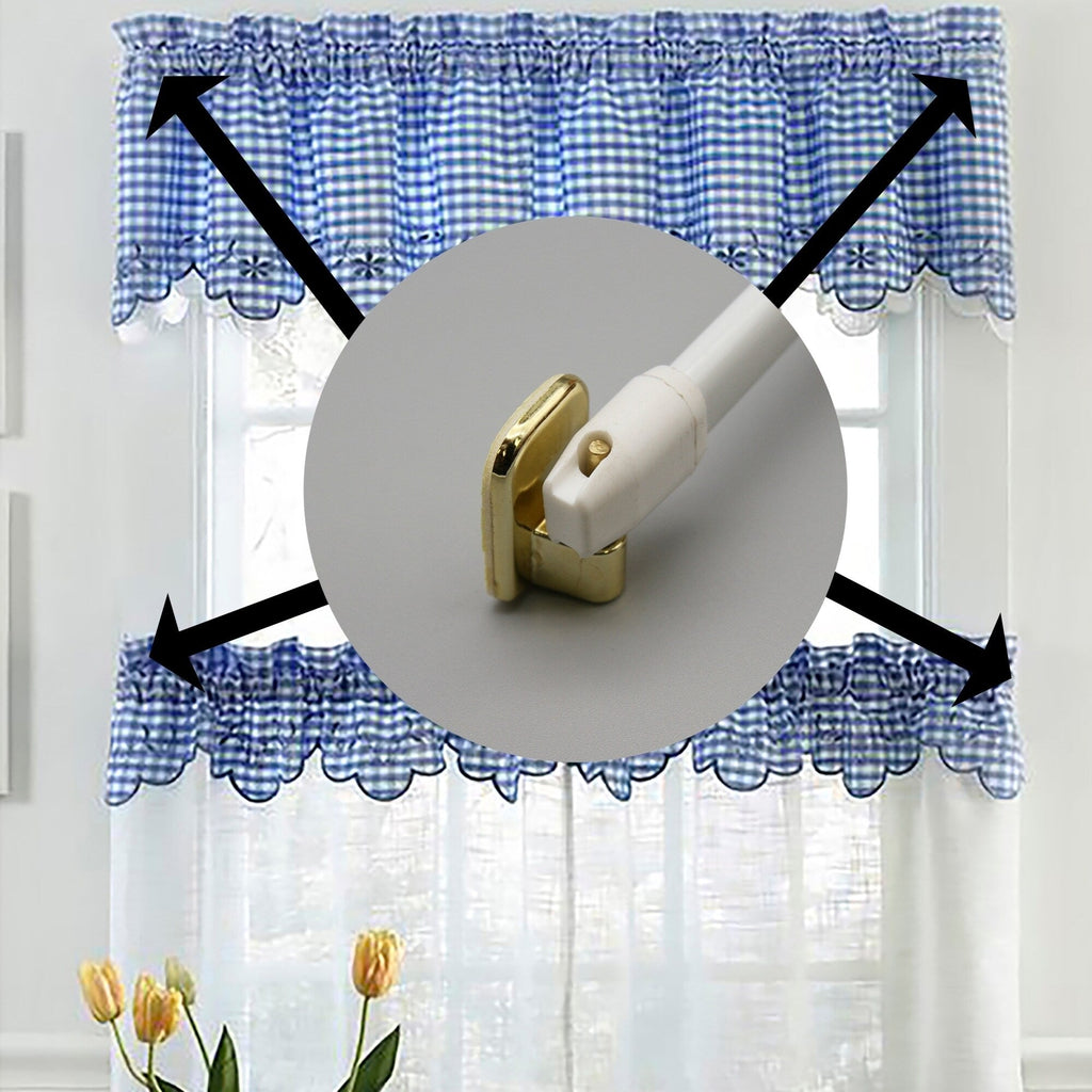 Lot de 4 crochets auto-adhésifs pour rideaux de cuisine - n/a