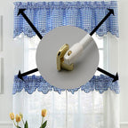Lot de 4 crochets auto-adhésifs pour rideaux de cuisine - n/a