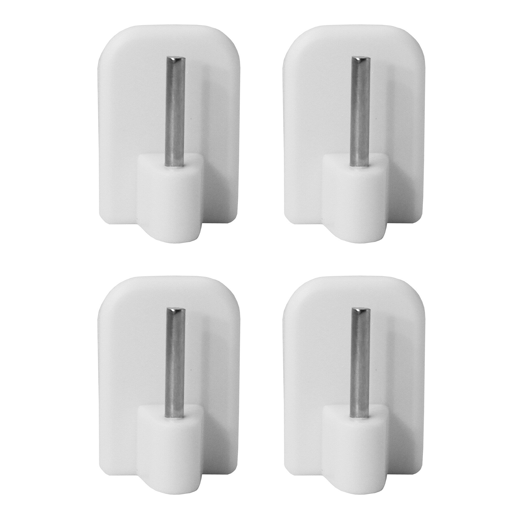 Lot de 4 crochets auto-adhésifs pour rideaux de cuisine - n/a