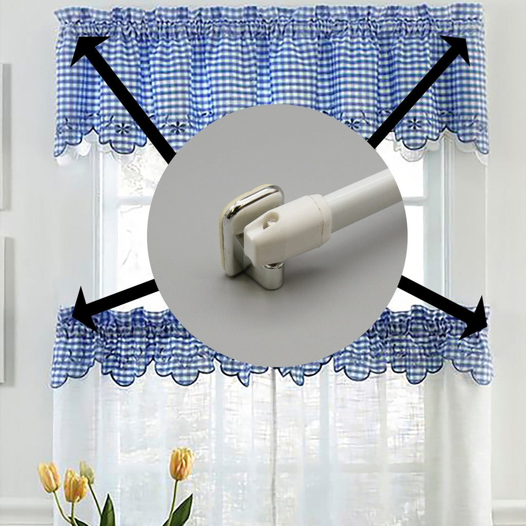 Lot de 4 crochets auto-adhésifs pour rideaux de cuisine - n/a