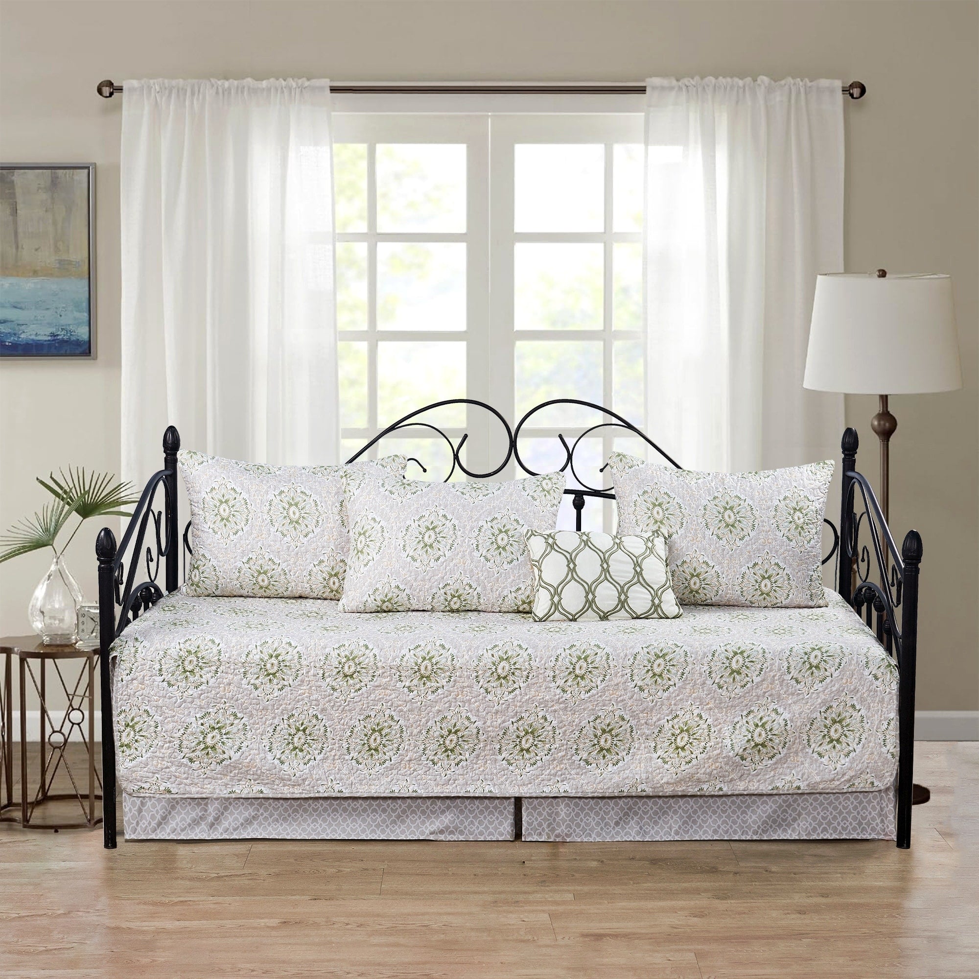 Ensemble couvre-lit Serenta 6 pièces en coton mélangé - 75 x 39