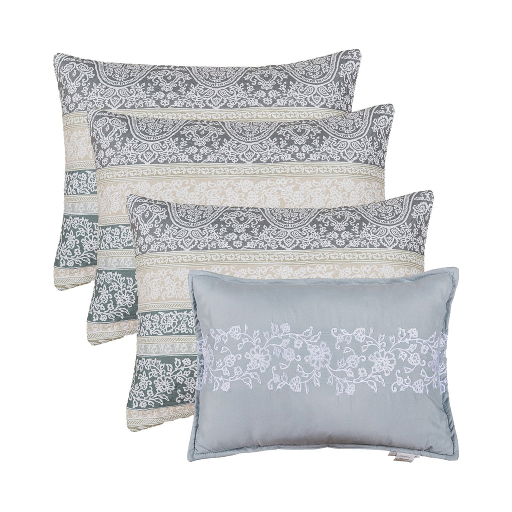 Ensemble couvre-lit Serenta 6 pièces en coton mélangé - 75 x 39