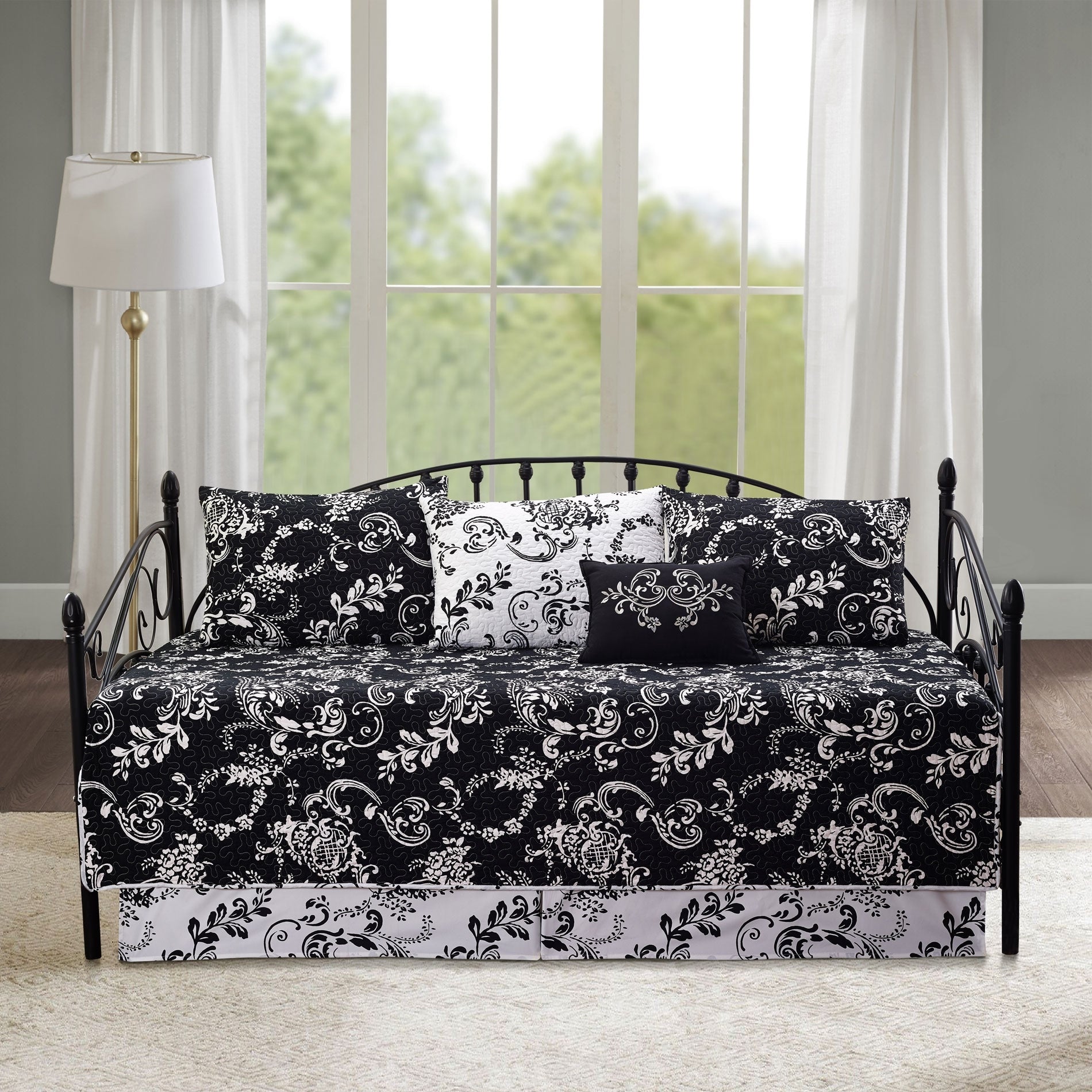 Ensemble couvre-lit Serenta 6 pièces en coton mélangé - 75 x 39