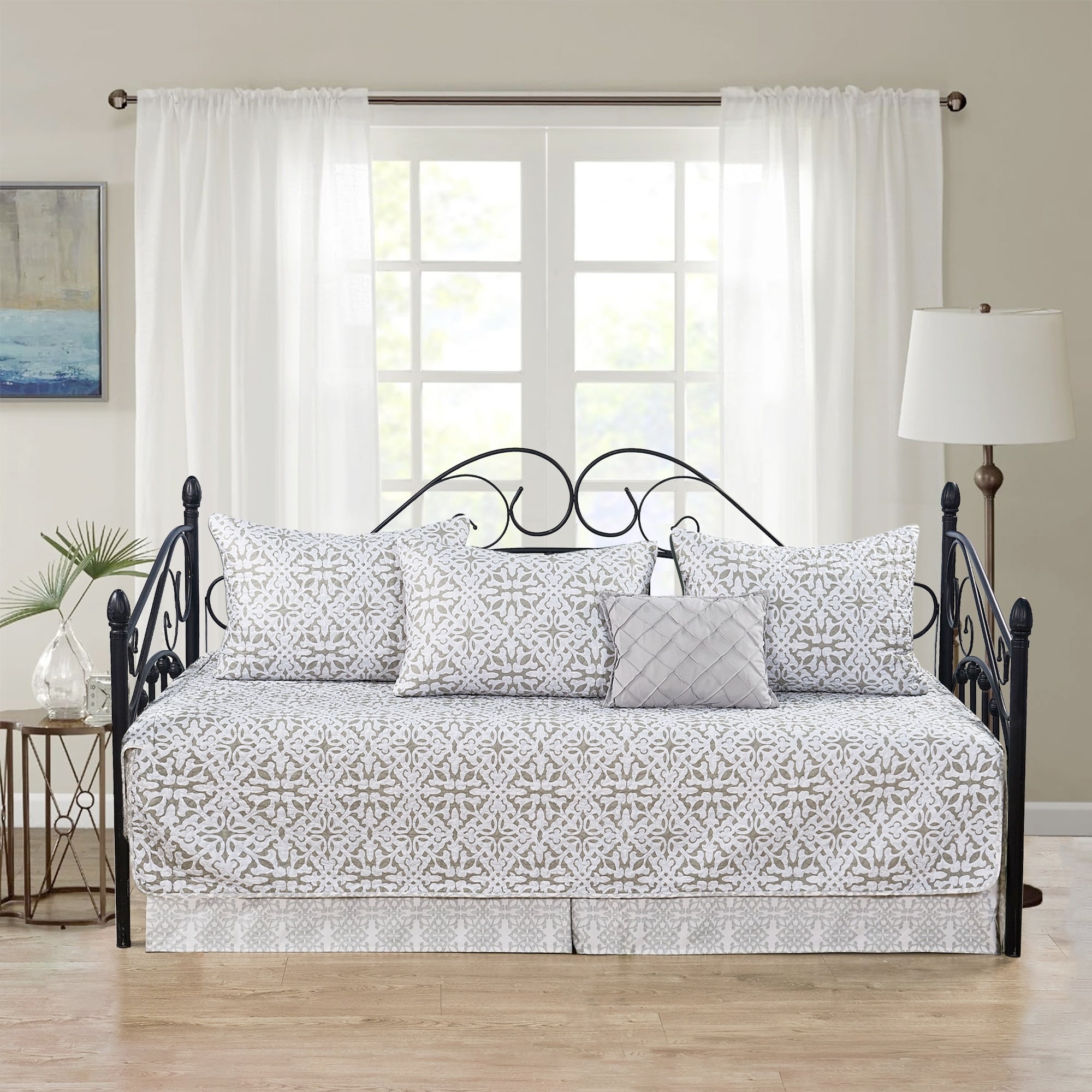 Ensemble couvre-lit Serenta 6 pièces en coton mélangé - 75 x 39
