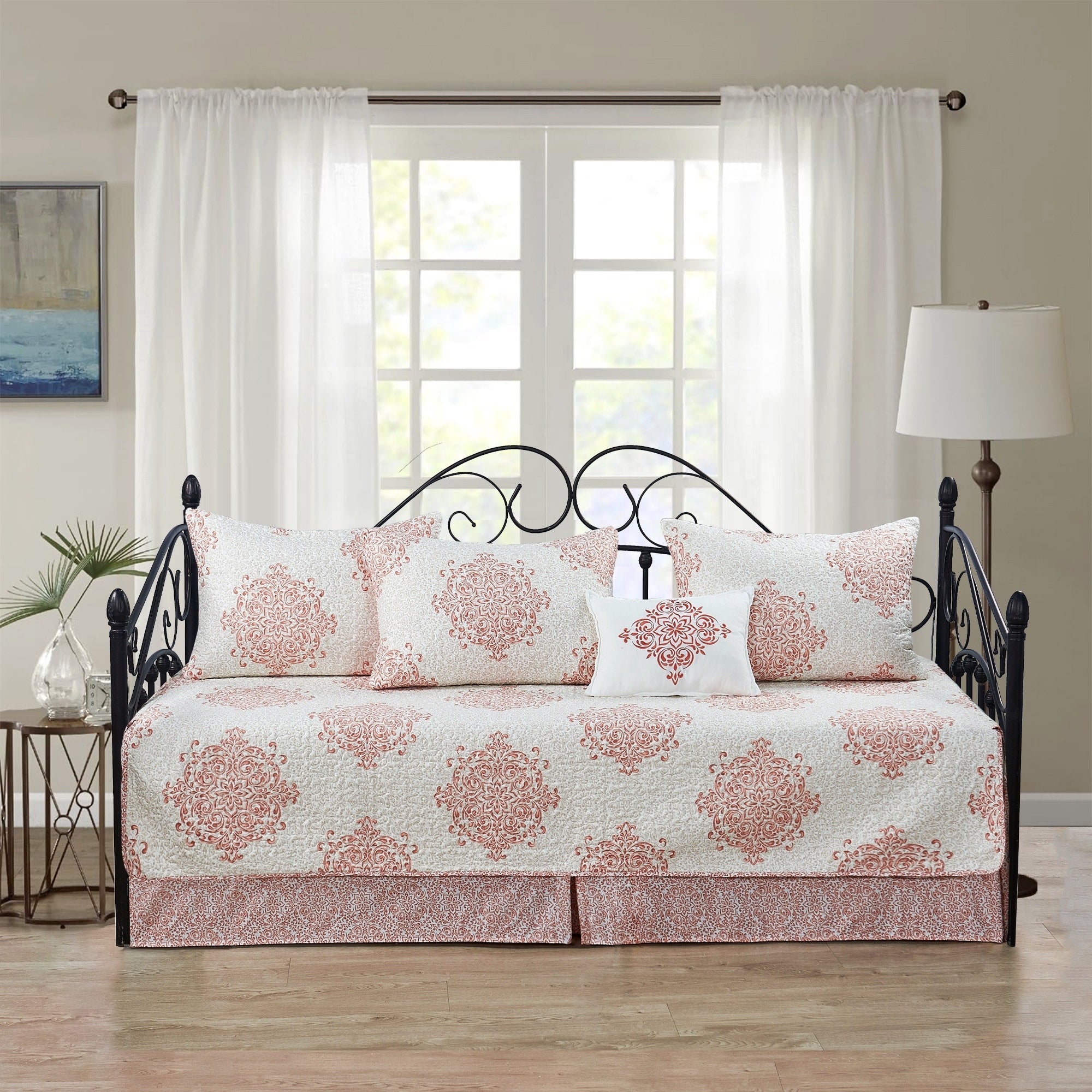 Ensemble couvre-lit Serenta 6 pièces en coton mélangé - 75 x 39