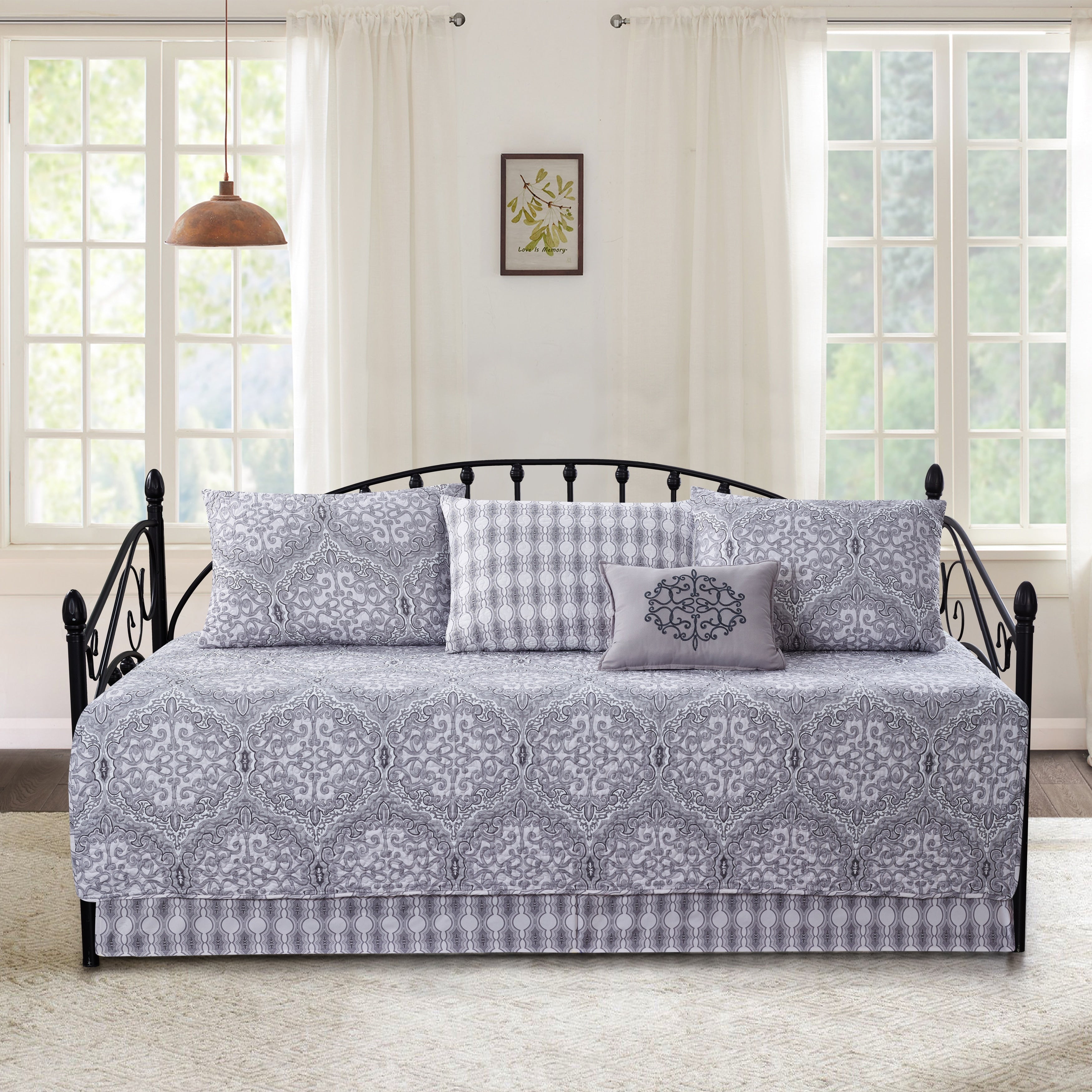Ensemble couvre-lit Serenta 6 pièces en coton mélangé - 75 x 39