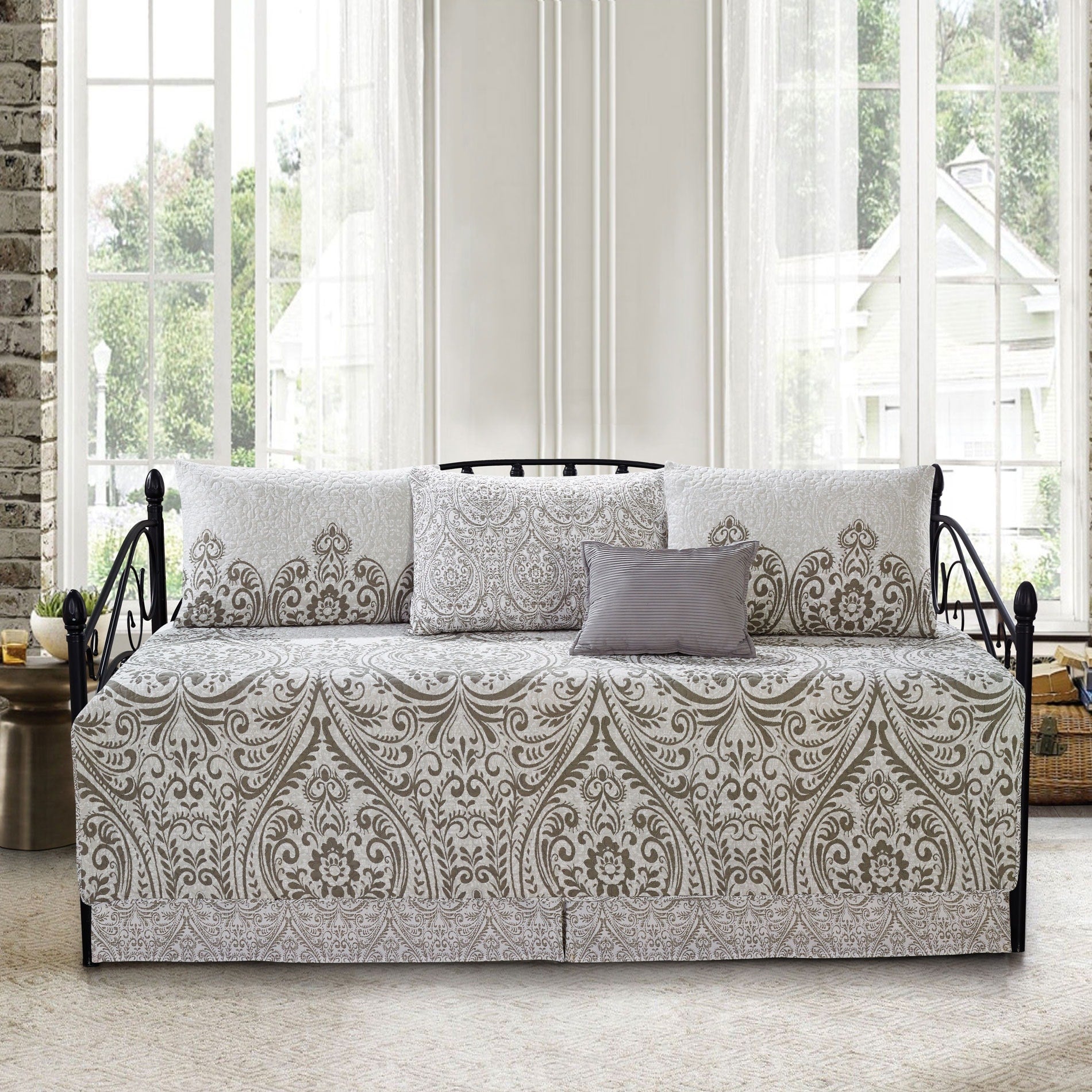 Ensemble couvre-lit Serenta 6 pièces en coton mélangé - 75 x 39