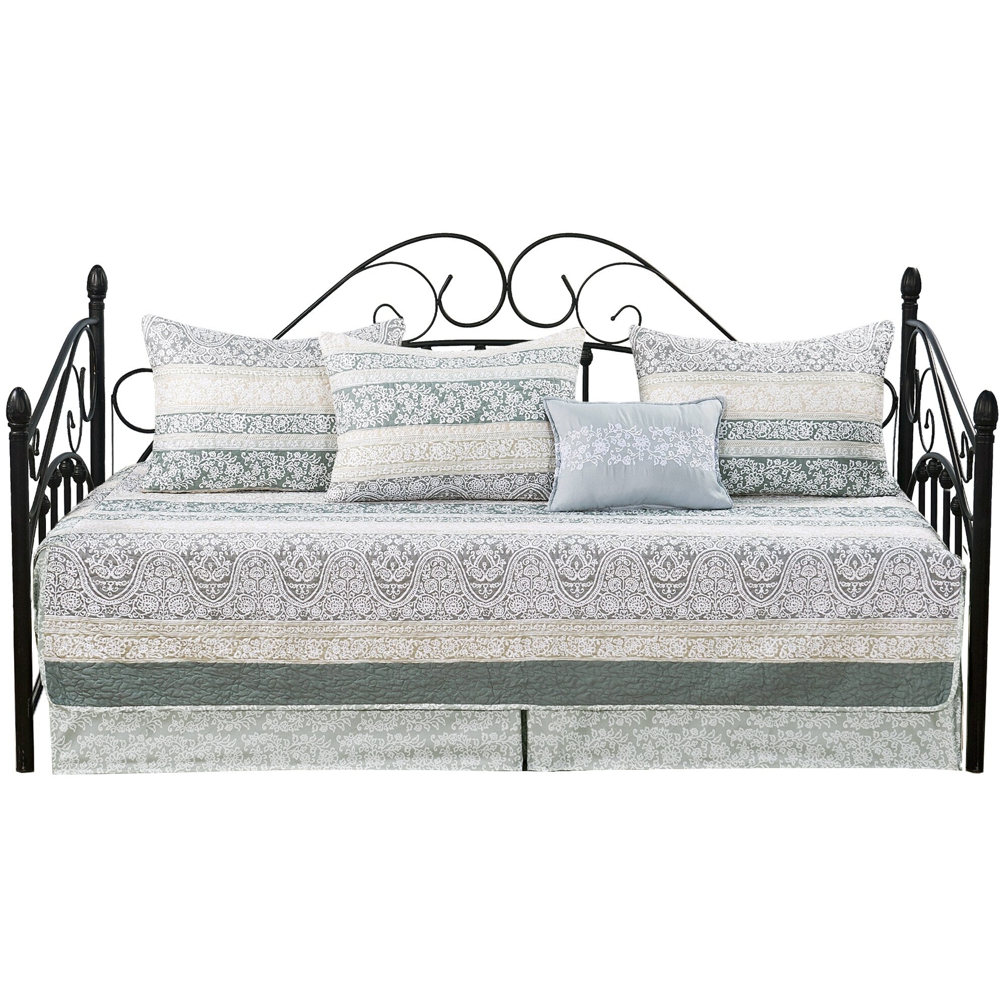 Ensemble couvre-lit Serenta 6 pièces en coton mélangé - 75 x 39