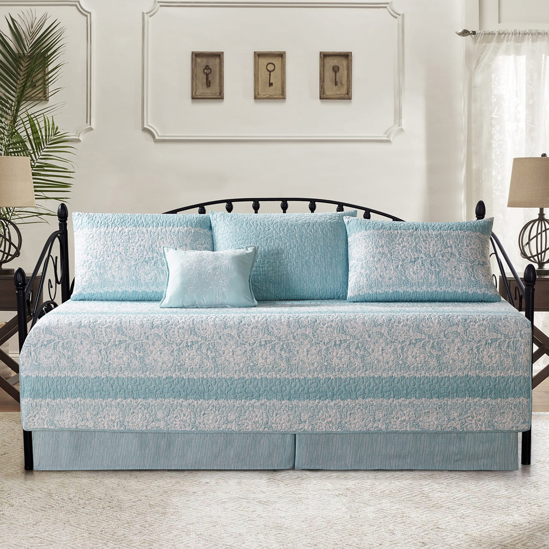 Ensemble couvre-lit Serenta 6 pièces en coton mélangé - 75 x 39