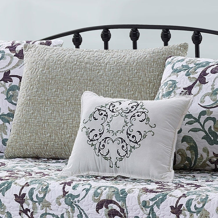 Ensemble couvre-lit Serenta 6 pièces en coton mélangé - 75 x 39